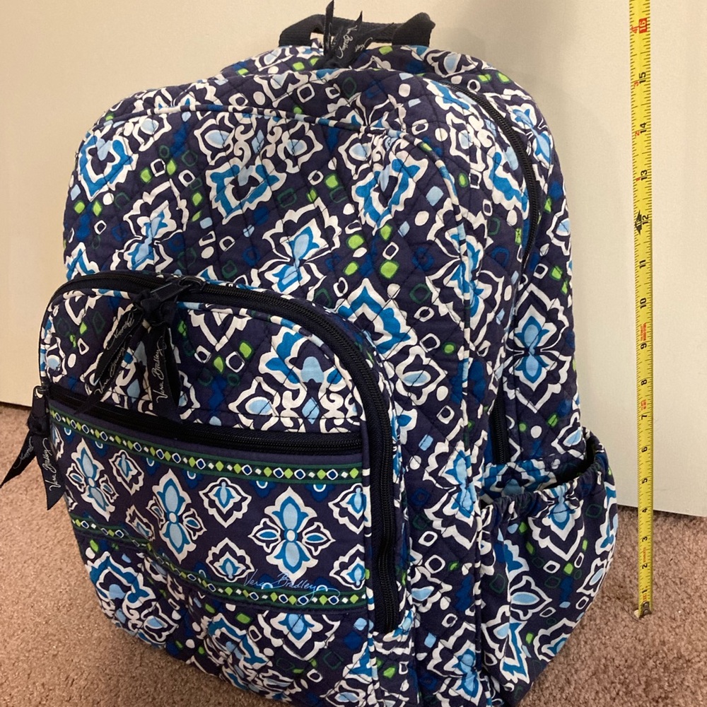 Vera Bradley backpack blue quilted